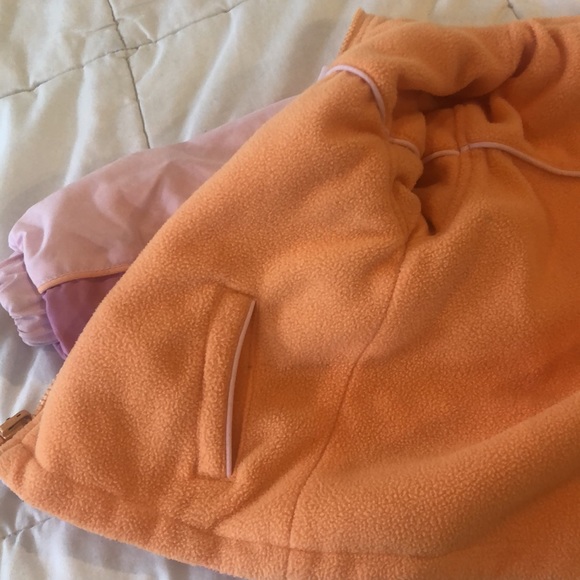 Girls pink 2 piece winter coat and fleece jacket, 3T. - Picture 8 of 16